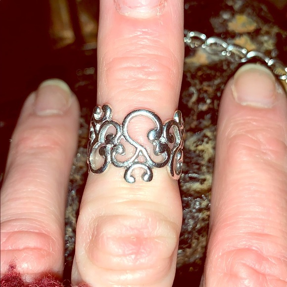 Swirly Sterling Stamped Dream Ring❤️7❤️👑💜 - Picture 7 of 8